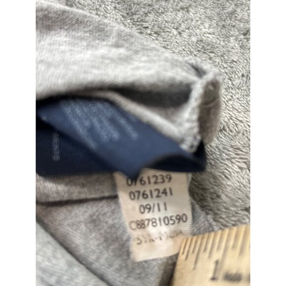 Tommy Hilfiger Denim 1985 Spell Out Shirt Mens XL Gray Made 9/11 Thrashed Preppy - Picture 11 of 13